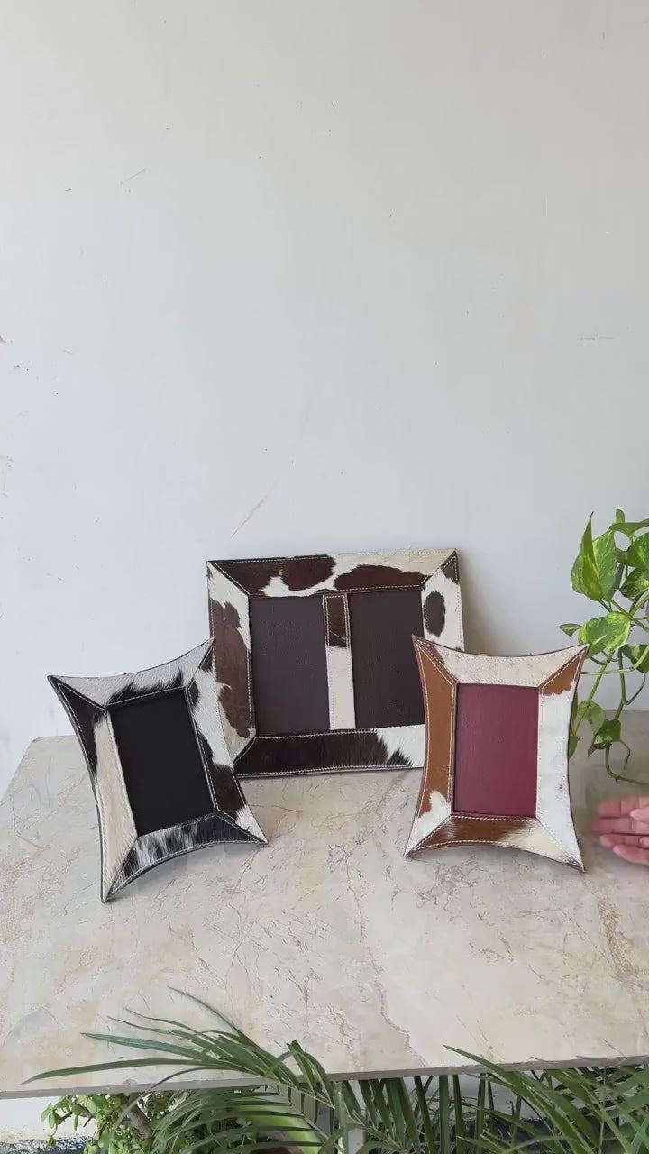 Cowhide Photo Frame
