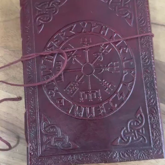 Leather Spell Book with Blank Pages A5