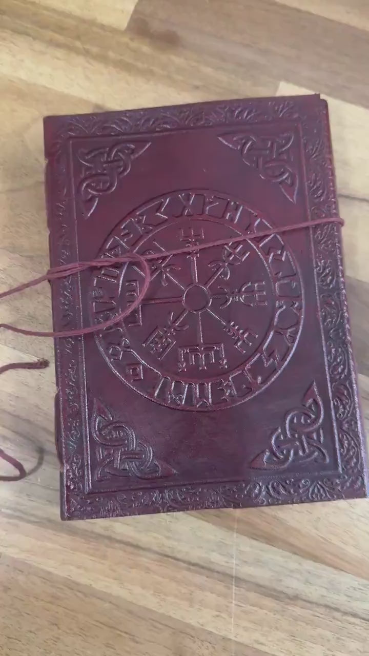 Leather Spell Book with Blank Pages A5