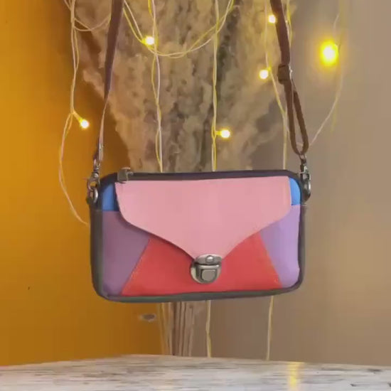 Leather Phone Purse Crossbody Small Bag