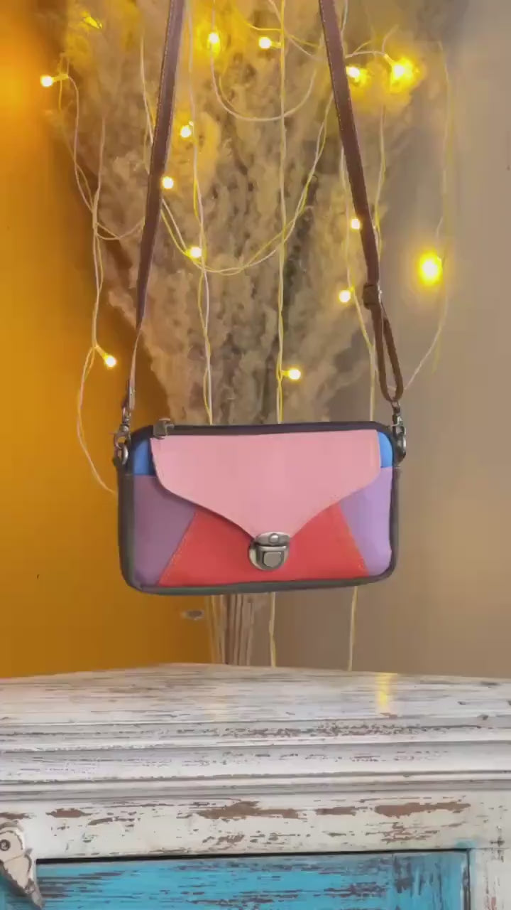 Leather Phone Purse Crossbody Small Bag