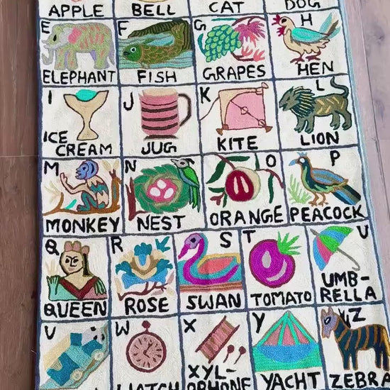 Handmade Alphabet Tapestry for Babies and kids