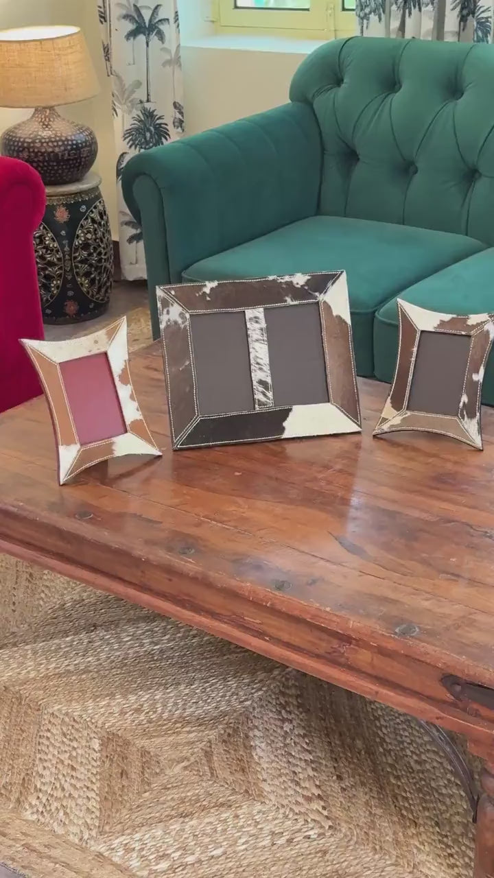 Cowhide Photo Frame