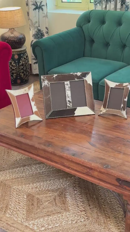 Cowhide Photo Frame