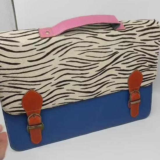 Recycled Leather Satchel