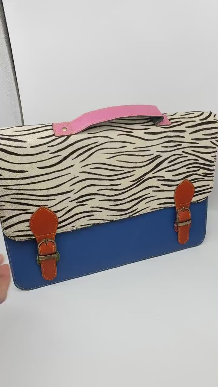 Recycled Leather Satchel