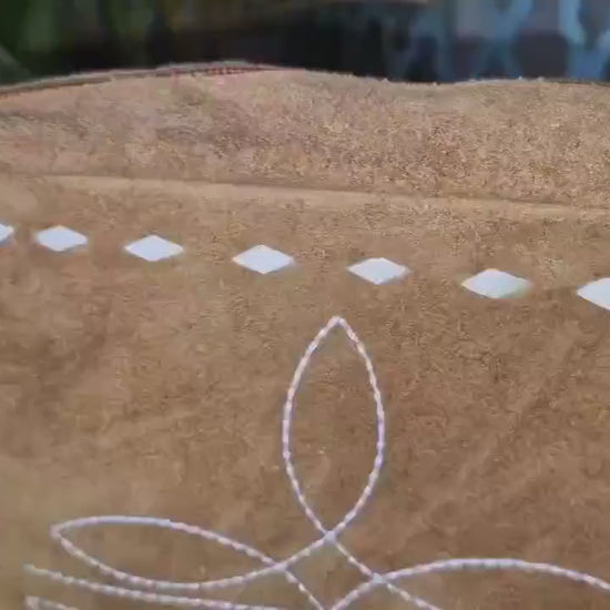 Western Style Suede Crossbody Bag