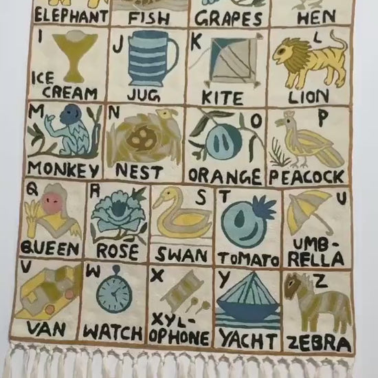 Handmade ABC Tapestry