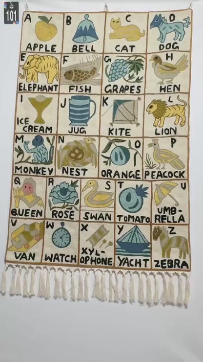 Handmade ABC Tapestry
